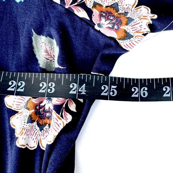 NWT Old Navy 3X NAVY Floral Faux Wrap Dress - Picture 8 of 15
